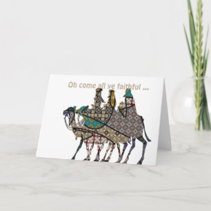 Carte Les Rois Voyagent Pour Voir Bébé Jésus