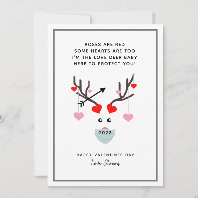 Carte Les Roses amusants sont les Valentines Rouges Jour (Devant)