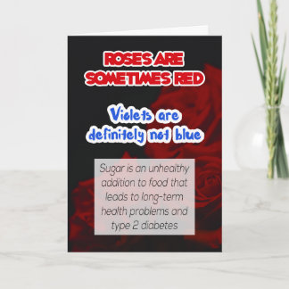 Carte Les roses sont rouges