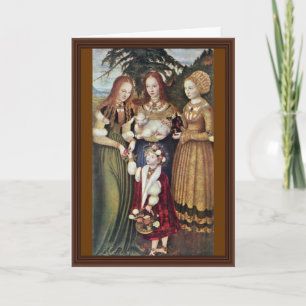 Carte Les saints Agnès et Dorothy Kunigunde par Cranach