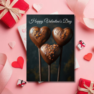Carte Les salutations de Valentine en forme de coeur