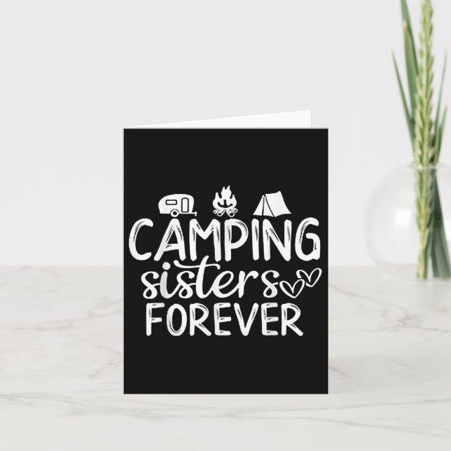 Carte Les Soeurs De Camping Pour Toujours (Devant)