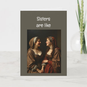 Carte Les soeurs sont comme des contes de fées