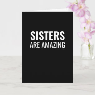 Carte Les soeurs sont extraordinaires et amusantes