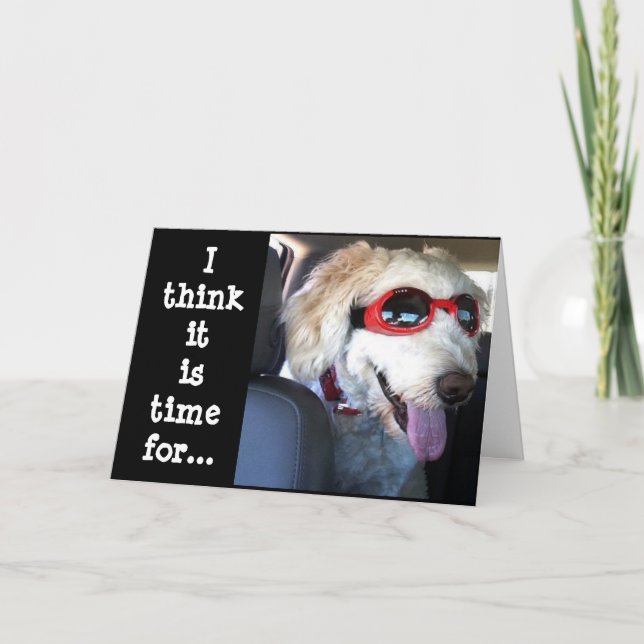 CARTE LES SOUHAITS SPÉCIAUX DE CE CHIEN POUR VOUS SONT * (Devant)