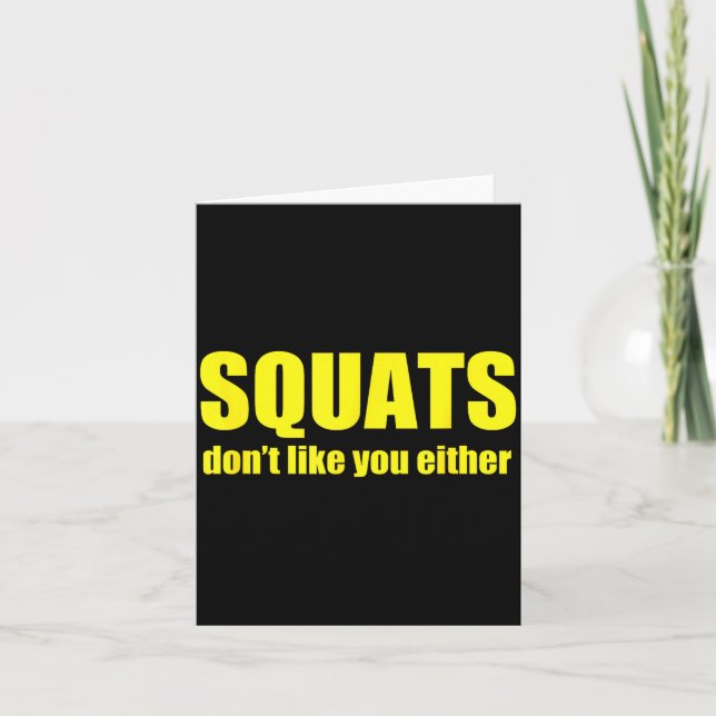 Carte Les squats ne vous aiment pas non plus Drôle de mu (Devant)