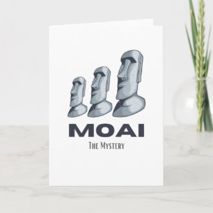 Carte Les Statues de Rapa Nui Sur Les Îles De Pâques Moa