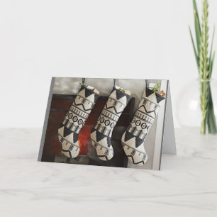 CARTE "LES STOCKS SONT LA FAIM ET NOËL EST PROCHE"