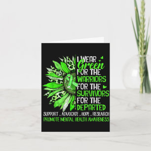 Carte Les survivants guerriers tournesol vert santé ment