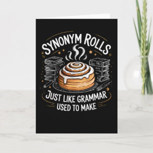 Carte Les synonymes roulent juste comme la grammaire uti