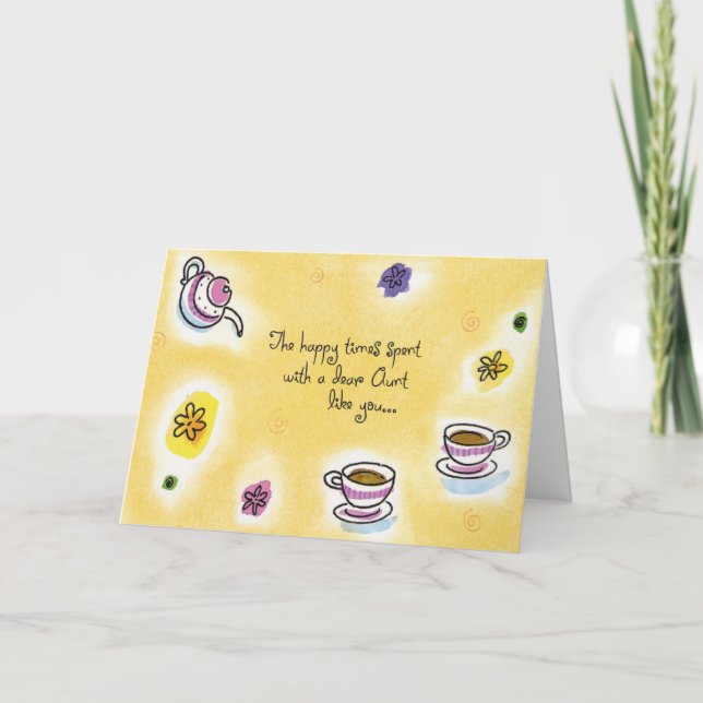 Carte Les temps heureux passés avec une chère tante Like (Devant)