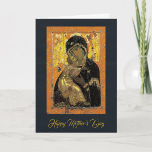 Carte Les Theotokos de la fête des mères orthodoxes de V