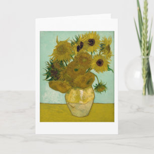 Carte Les tournesols dans un vase (F456) Van Gogh Fine A