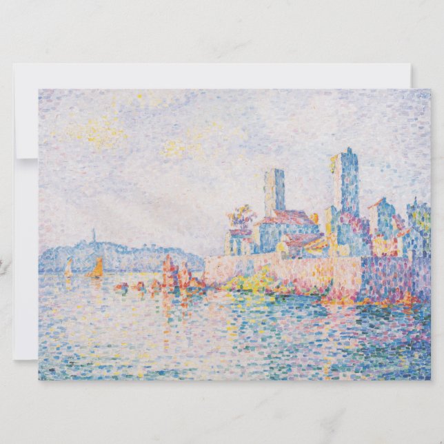 Carte Les Tours d'Antibes (par Paul Signac) (Devant)