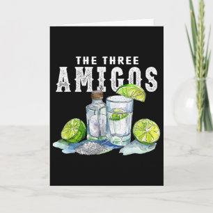 Carte Les Trois Amis Lime Sel Tequila Drôle Cinco De
