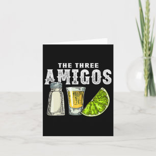 Carte Les Trois Amis Lime Sel Tequila Drôle Cinco De 