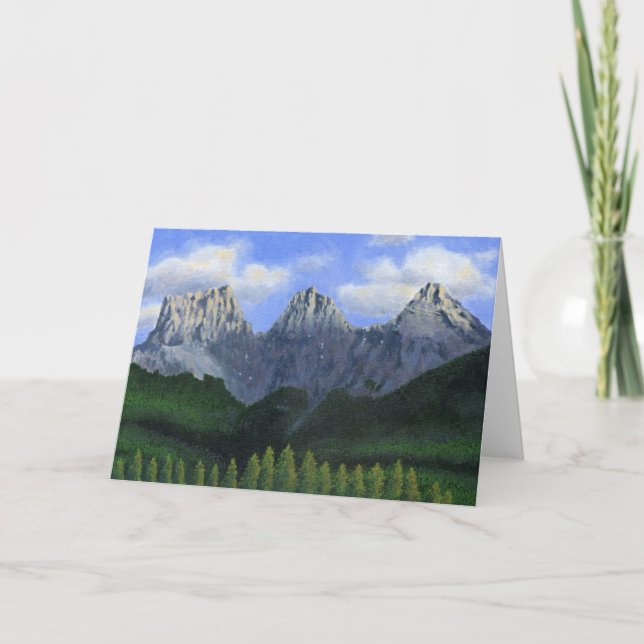 Carte Les trois soeurs en Canmore, Alberta, Canada (Devant)