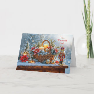 Carte Les vacances de Noël de mon fils avec Casse-Noiset