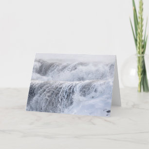 Carte Les Vagues Qui S'Écrasent En Hiver