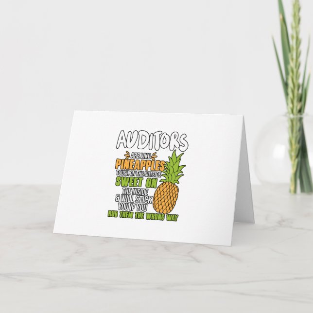 Carte Les Vérificateurs Sont Comme Des Ananas. (Devant)