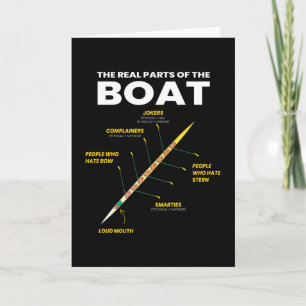 Carte Les Véritables Parties Du Bateau Oarsman Rower