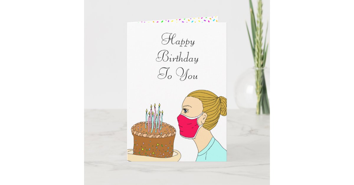 Carte Les Voeux D Anniversaire De Coronavirus Zazzle Fr