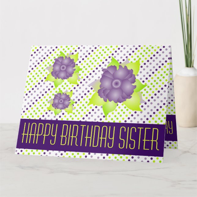 Carte Les voeux d'anniversaire de Sisterly (Devant)