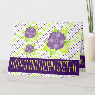 Carte Les voeux d'anniversaire de Sisterly