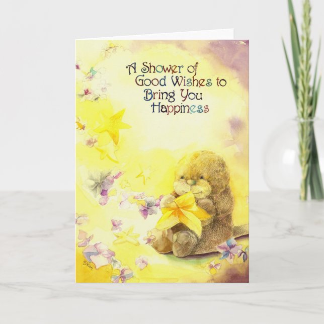 Carte Les voeux d'anniversaire d'Otter (Devant)