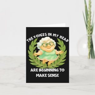 Carte Les voix dans la tête Citation drôle d'humour T-sh