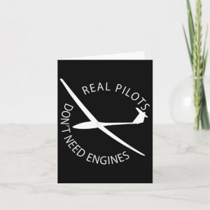 Carte Les vrais pilotes n'ont pas besoin de moteurs Plan