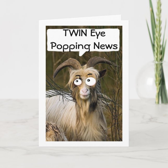 CARTE LES YEUX DE LA CHÈVE POPPING NOUVELLES C'EST MON " (Devant)
