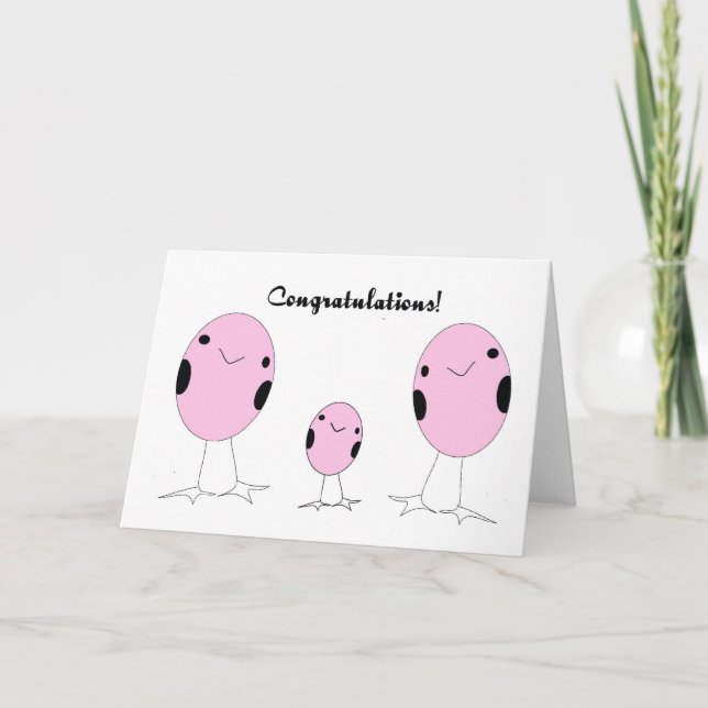 Carte Lesbian a adopté une fille félicitations (Devant)