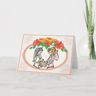 Carte Lesbian Wedding or Commitment Ceremony