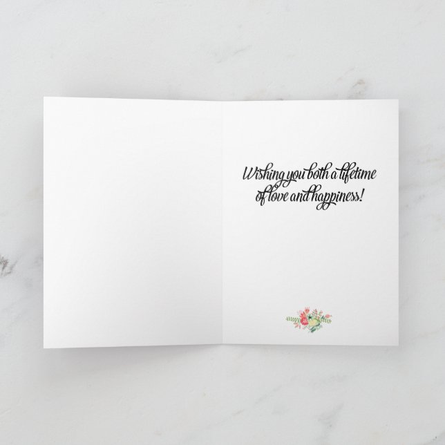 Tongue In Peach CBH1791 Cartes De Mariage Pour Mari Et Femme - Cartes