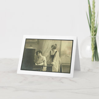 Carte lesbienne victorienne de Saint-Valentin