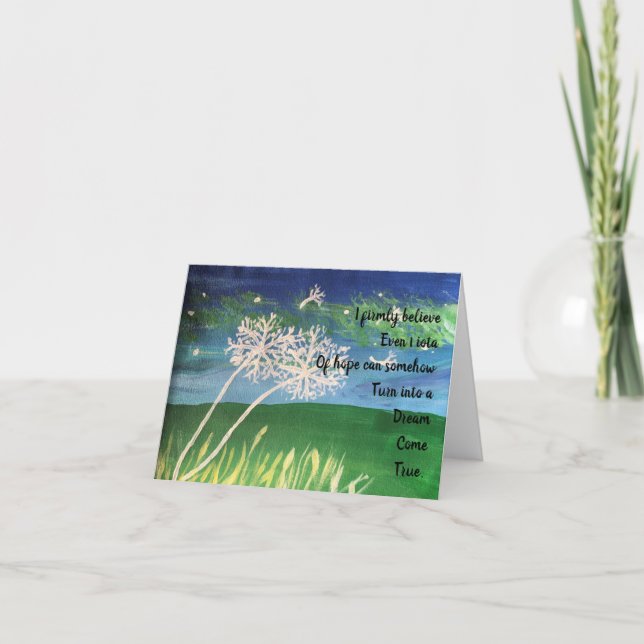 Carte L'espoir de voir le jour (Devant)