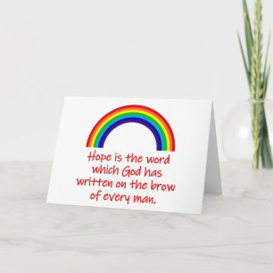 Carte L'Espoir Est Le Mot