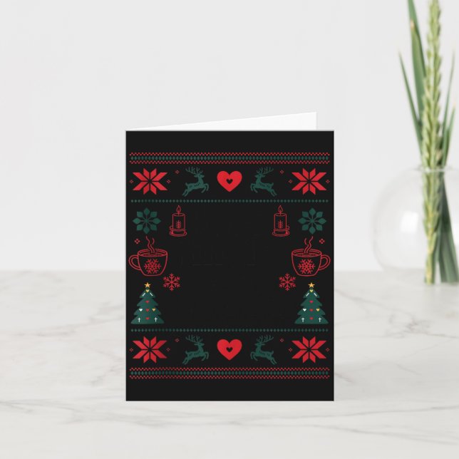 Carte Less Jingle More Hygge Christmas Swedish Norwegian (Devant)