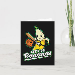 Carte Let' ; s Go Banana Funny Men Boys T-shirt Enfan