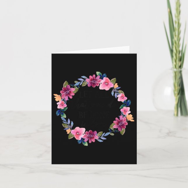 Carte Let All That You Do Be Done In Love Motivational Q (Devant)