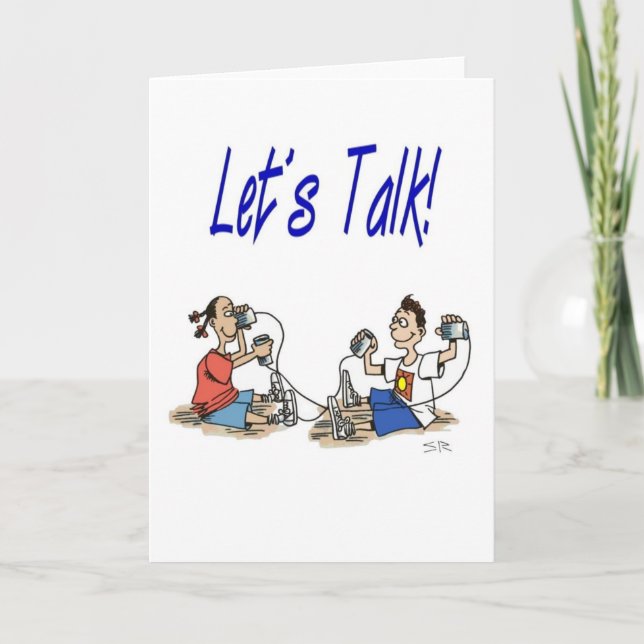 Carte Let’s Talk greeting card (Devant)