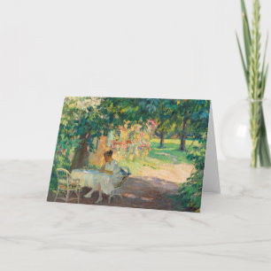 Carte L'été dans le jardin Edward Cucuel