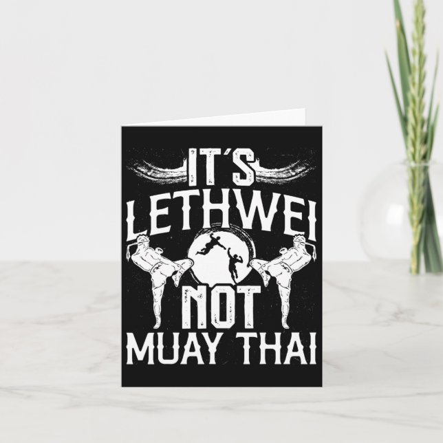 Carte Lethwei Not Muay Thai Mixte Arts Martiaux Birmans  (Devant)