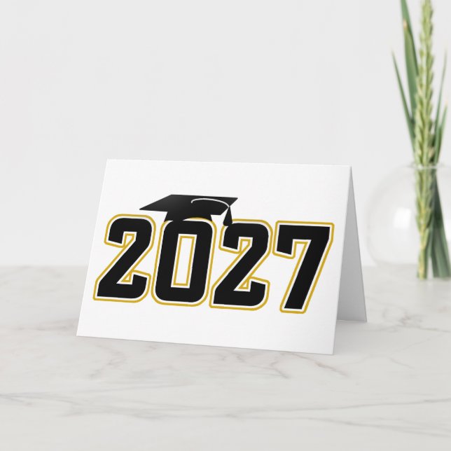 Carte Letterman Class of 2027 Graduation (Devant)