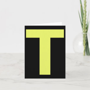 Carte Lettre amusante T Costume d'Halloween vert