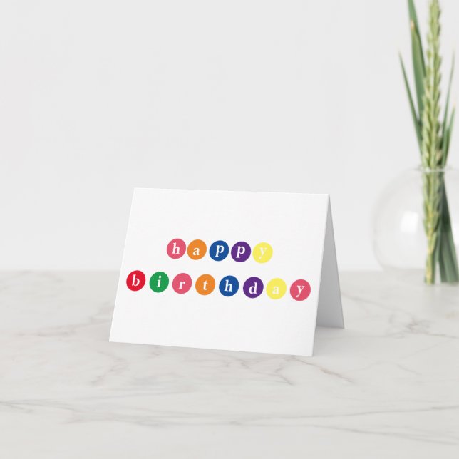 Carte Lettre bonbons Anniversaire (Devant)