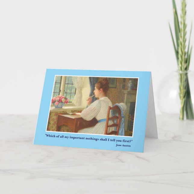 Carte Lettre de Jane Austen (Devant)