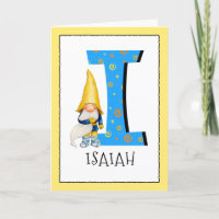 LETTRE ENFANTS Gnome I Nom et âge Anniversaire Sal