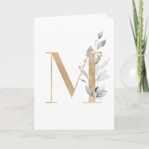 Carte Lettre M Monogram